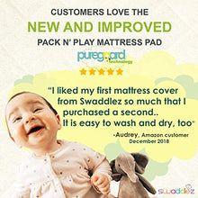 Load image into Gallery viewer, Pack n Play Mattress Pad | Mini Crib Waterproof Protector | Padded Cover for Graco Playard Matress | Fits All Baby Portable Cribs, Play Yards and Foldable Mattresses