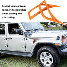 Load image into Gallery viewer, Bonbo Exterior Accessories Car Wheel Eyebrow Side Air Conditioning Vent Outlet Decoration Cover Trim ABS for 2018-2021 Jeep Wrangler JL JLU & Gladiator JT 2PCS (Orange)