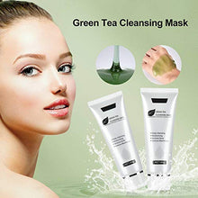 Load image into Gallery viewer, Green Tea Blackhead Mask,Skin Care Remove Acne Mask Natural Healing Clay Gel, Facial Treatment Blackhead Remover Deep Cleansing Mask Peel Off Mask