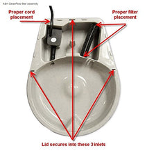 Load image into Gallery viewer, K&H PET PRODUCTS K&H Cat CleanFlow Water Filter with Reservoir, Granite, Cat (80oz. Bowl + 90oz. Reservoir) (2515)