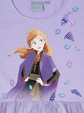 Load image into Gallery viewer, Disney Girl's Elsa and Anna Frozen Ballerina Tutu Ruffle Skirt Dress, Glitter Lavender, M (7/8)