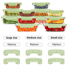 Load image into Gallery viewer, Glass Food Storage Containers Set, 62 Pack Storage Containers with Lids & BPA-free Disposable Plastic Portion Cups, Leak Proof Glass Meal Prep Containers, Airtight Bento Lunch Box with 10 Fruit Forks