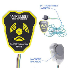 Load image into Gallery viewer, Master Tailgaters Wireless Trailer Tow Lights - Magnetic Mount - 48 Feet Range - 4 Pin Blade Connection + Safety Straps