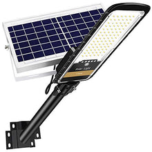 Load image into Gallery viewer, RuoKid 80W Solar Street Lights Outdoor Lamp, 84 LEDs 1500lm IP67 Light with Anti Broken Remote Control Mounting Bracket, Dusk to Dawn Security Led Flood Light for Yard, Garden, etc.