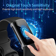 Load image into Gallery viewer, NANW 3-Pack Screen Protector Compatible with Fitbit Charge 5 (Not for Charge 4/3), TPU Rugged Bumper Case Cover All-Around Protective Plated Bumper Shell Accessories for Charge 5 Smartwatch
