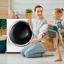 Load image into Gallery viewer, COSTWAY Compact Laundry Dryer, 110V Electric Portable Clothes Dryer with Stainless Steel Tub, Control Panel Downside Easy Control for 4 Automatic Drying Mode, White