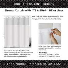 Load image into Gallery viewer, Arcs & Angles Fabric 3-in-1 Shower Curtain Set with PEVA Snap-in Liner and Window, 71 X 74in, Midnight, 1 Pack