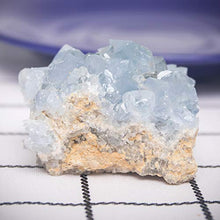 Load image into Gallery viewer, CXD-GEM A-Grade Celestite Natural Blue Celestite Cluster Specimen for Home Decor, 2-6 Ounce