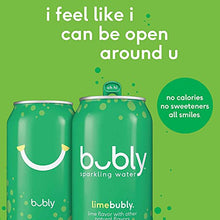 Load image into Gallery viewer, bubly Sparkling Water, Lime, 12 fl oz. cans (8 Pack)