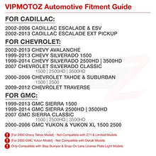 Load image into Gallery viewer, VIPMOTOZ Full LED License Plate Light For Cadillac Escalade Chevy Silverado 1500 2500 3500 Suburban Tahoe GMC Sierra 1500 2500 3500 Yukon XL Tag Lamp Assembly Replacement