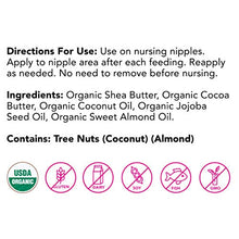 Load image into Gallery viewer, Pink Stork Nipple Cream: 100% Organic Breastfeeding Essentials with Jojoba Oil + Coconut Oil + Shea Butter, Lanolin Free, Heals Cracks + Pains, Women-Owned, 1 oz