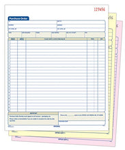 Load image into Gallery viewer, Adams Purchase Order Book, 8.38 x 10.69 Inch, 3-Part, Carbonless, 50 Sets, White, Canary and Pink (TC8131)