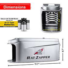 Load image into Gallery viewer, Rat Zapper - Electric Rodent Killer - Effective & Humane Mouse Trap Killer for Rats & Mice - Safe & Clean