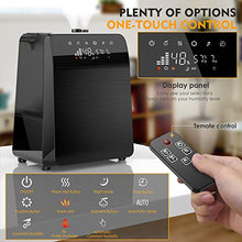 Load image into Gallery viewer, 6L Warm and Cool Mist Humidifiers Large Room Baby Bedroom, Customized Humidity Vaporizer Quiet Air Humidifier with LED Touch Display and Remote, Essential Oil for Wholehouse