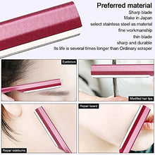 Load image into Gallery viewer, Miss Gorgeous London Eyebrow Razor, Eyebrow Razor Shaper for Men and Women, Grooming Shavers (red-10pcs)