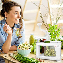 Load image into Gallery viewer, Mueller Spiral-Ultra Multi-Blade Spiralizer, 8 into 1 Spiral Slicer, Heavy Duty Salad Utensil, Vegetable Pasta Maker and Mandoline Slicer for Low Carb/Paleo/Gluten-Free Meals