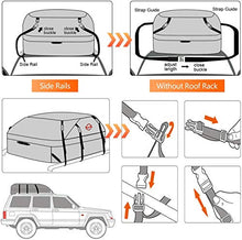 Load image into Gallery viewer, Adakiit Car Roof Bag Cargo Carrier, 20 Cubic Feet Waterproof Heavy Duty Car Roof Top Carrier with/Without Rack, Suitable for All Vehicles Cargo Bag Storage Luggage + 8 Reinforced Straps + Packing Bag