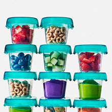 Load image into Gallery viewer, OXO Tot Baby Blocks Food Storage Containers, Teal, 2 Ounce