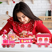 Load image into Gallery viewer, 3 Pieces Valentine Centerpiece Decorations Love Express Train Wooden Table Decorations Wedding Anniversary Centerpiece Signs