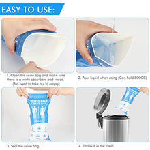 Load image into Gallery viewer, DIBBATU Urine bag,12 PCS 800ML Disposable Urinal Bag for Travel, Emergency Portable Pee Bag and Vomit Bags, Unisex Urinal Bag as Toilet Bag Suitable for Camping, Traffic Jams, Pregnant, Patient, Kids
