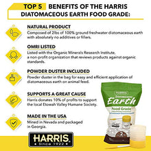 Load image into Gallery viewer, HARRIS Diatomaceous Earth Food Grade, 2lb with Powder Duster Included in The Bag