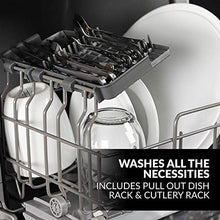 Load image into Gallery viewer, Farberware FDW05ASBWHA Complete Portable Countertop Dishwasher with 5-Liter Built-in Water Tank, 5 Programs, Baby Care, Glass & Fruit Wash-Black/White