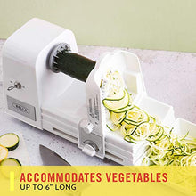 Load image into Gallery viewer, BELLA 4-in-1 Electric Spiralizer with Recipe Book, White