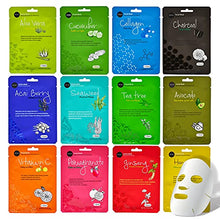 Load image into Gallery viewer, Celavi Essence Face Mask Paper Sheet Korea Skin Care Moisturizing 12 Pack Classic Facial Beauty