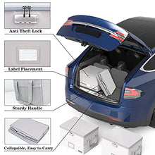 Load image into Gallery viewer, File Box with Lock,Oterri Fireproof Document Box Storage Organizer,Collapsible Waterproof Document Box Filing Box with Handle,Portable Home Office Safe Box for Hanging Letter/Legal Folder,Silver(15.35×12.2×10.2 inch)