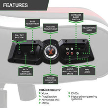 Load image into Gallery viewer, X Rocker Falcon Pedestal PC Office Gaming Chair, 32" x 25" x 42", Black/Red