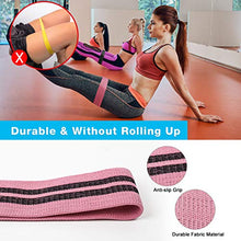 Load image into Gallery viewer, Kootek Booty Bands Resistance Bands for Butt and Legs 3 Levels Exercise Band with Door Anchor 2 Core Sliders Legs Ankle Straps Guide Book for Home Fitness Gym