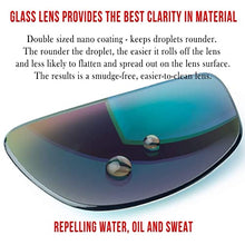 Load image into Gallery viewer, Bnus italy made corning real glass never scratch green mirror coating polarized Lens classic sunglasses for men womens shades (B7066 Shiny Black/Green Mirrored Polarized, Glass Lens)