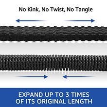 Load image into Gallery viewer, NGreen Garden Hose Flexible and Expandable - Collapsible Water Hose with Solid Brass Fittings and Spray Nozzle, Lightweight Retractable Leakproof Durable Gardening Hose Easy Storage Kink Free(25FT)