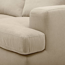 Load image into Gallery viewer, Amazon Brand – Stone & Beam Lauren Down-Filled Oversized Loveseat Sofa, 74"W, Fawn
