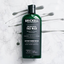Load image into Gallery viewer, Brickell Men's Purifying Charcoal Face Wash for Men, Natural and Organic Daily Facial Cleanser, 8 Ounce, Scented
