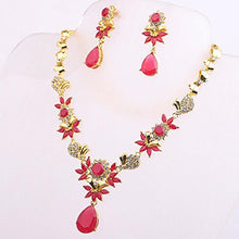 Load image into Gallery viewer, Zhiming Red with emerald Necklace