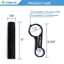 Load image into Gallery viewer, Vinqliq Bike Cycling Lightweight Carbon Fiber Handlebar Extender Extension Lamp Holder Mount with Aluminum Alloy Bracket for Bike Mounts, GPS Units, Headlights, Cameras or Smartphone Cases (Black)