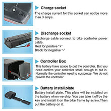 Load image into Gallery viewer, Battery 36V 10AH for Ebike,Electric Bike Lithium ion Battery for 500W Bike Motor,Waterproof Shell (36V12.5AH-Black(no Rack))