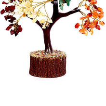 Load image into Gallery viewer, Crocon Seven Chakra Natural Healing Gemstone Crystal Bonsai Fortune Money Tree for Good Luck, Wealth & Prosperity-Home Office Decor Spiritual Gift (with Golden Wire and 300 Beads) Size 10-12 Inches