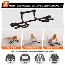 Load image into Gallery viewer, Doorway Pull Up Bar with Ergonomic Grip, Exercise Equipment Body Gym System No Screws Trainer, Multi-Grip Chin Up Bar & Exercise Bar & Home Workout