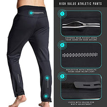 Load image into Gallery viewer, Souke Sports Men's Bike Cycling Pants Windproof Hiking Outdoor Winter Fleece Thermal Athletic Pants(Black, X-Large)