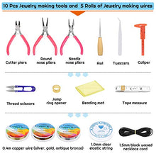 Load image into Gallery viewer, Jewelry Making Supplies, Shynek 2035Pcs Jewelry Making Kit with Jewelry Making Tools, Findings, Charms, Beads for Jewelry Necklace Earring Bracelet Making for Adults