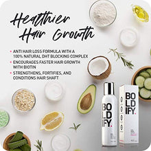 Load image into Gallery viewer, BOLDIFY 3X Biotin Hair Growth Serum - Get Thicker Hair Day One - Natural 3-in-1 Hair Regrowth, Leave-In Conditioner & Blow Out Thermal Treatment - Thickener Hair Products for Women and Men - 4 oz