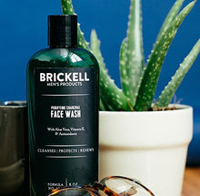 Load image into Gallery viewer, Brickell Men's Purifying Charcoal Face Wash for Men, Natural and Organic Daily Facial Cleanser, 8 Ounce, Scented
