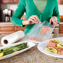 Load image into Gallery viewer, FoodSaver 8" and 11" Vacuum Seal Rolls Multipack, Make Custom-Sized BPA-Free Vacuum Sealer Bags, Multi-Pack, Clear