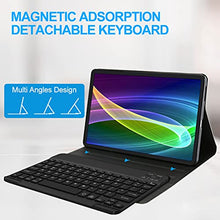 Load image into Gallery viewer, IVEOPPE Keyboard Case for Samsung Galaxy Tab S6 Lite 10.4 2020 Model SM-P610/P615, Soft TPU Back Cover with Built-in Trackpad S Pen Holder Detachable Wireless Bluetooth Keyboard