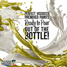 Load image into Gallery viewer, Pouring Masters Lemon Zest Metallic Pearl Acrylic Ready to Pour Pouring Paint – Premium 64-Ounce Pre-Mixed Water-Based - for Canvas, Wood, Paper, Crafts, Tile, Rocks and More