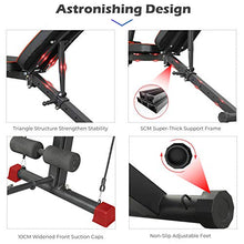 Load image into Gallery viewer, VIAGDO Weight Bench with 8 Adjustable Angles Backrest and Priest Stool, Foldable Workout Bench for Full Body, Flat/Incline/Decline FID Exercise Bench Press for Home Gym, Ship from US