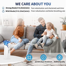 Load image into Gallery viewer, Portable Nebulizer - Nebulizer Machine for Adults and Kids Travel and Household Use, Handheld Mesh Nebulizer for Breathing Problems APOWUS