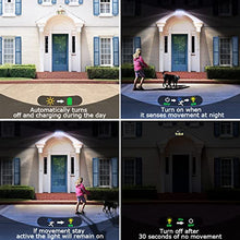 Load image into Gallery viewer, Claoner Solar Security Lights Outdoor Motion Sensor, 306 LED Solar Outdoor Lights 2 Packs Wireless Solar Flood Lights Outdoor Motion Sensor 3 Heads 270° Wide Angle IP65 Waterproof Wall Lights
